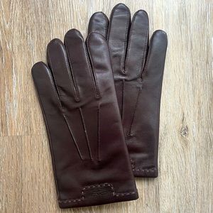 Coach leather gloves